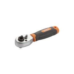 Llave De Carraca Corta De Cuadradillo 1/4" 72 Dientes Y Puntas Dual AL