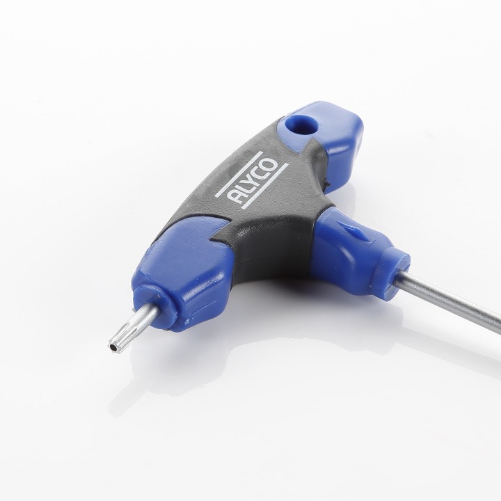 Llave Torx Inviolable Con Mango En T Bicomponente ALYCO