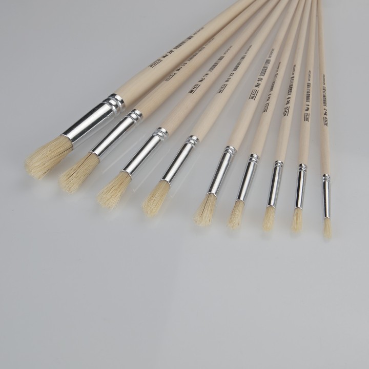 Pincel Redondo, Mango de Madera ALYCO