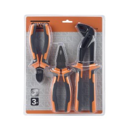 Juego De 3 Alicates Teflonados En Blister ALYCO ORANGE