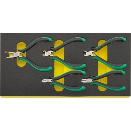 Juego de alicates para electrónica