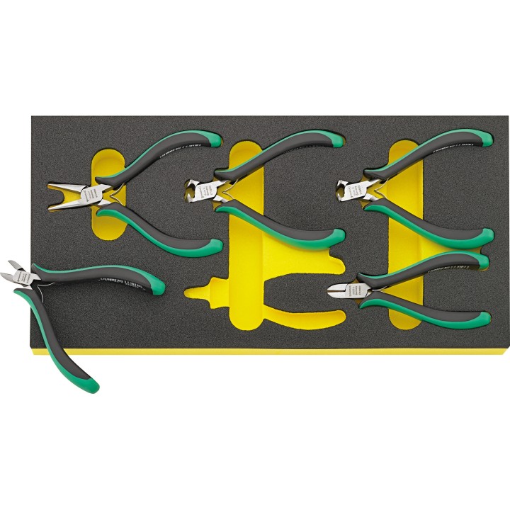 Juego de alicates para electrónica