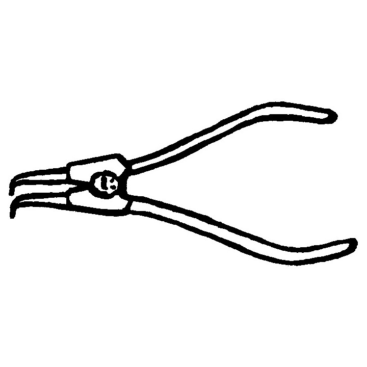 Pinza de anillo de seguridad para anillos exteriores