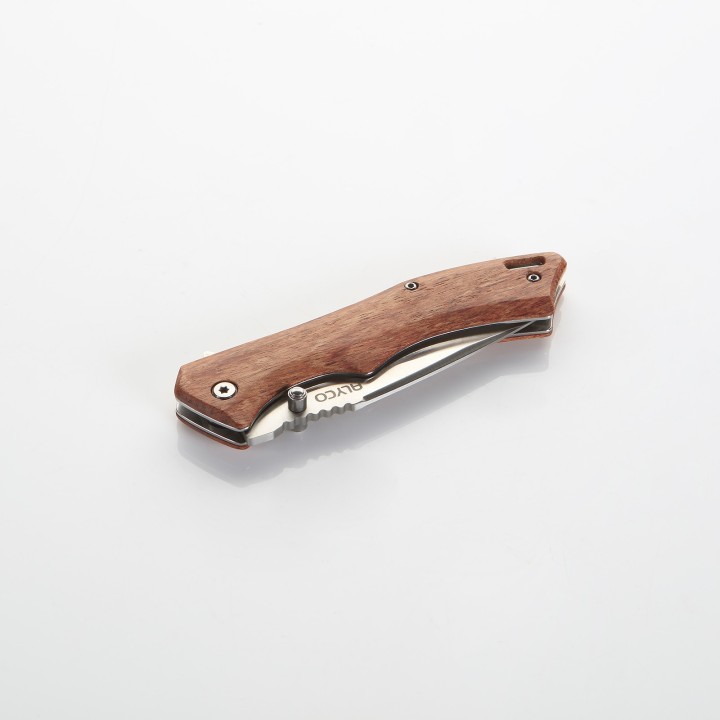 Navaja Con Filo De 85mm Y Mango De Madera ALYCO