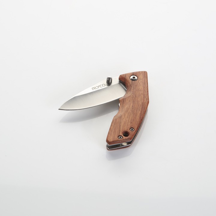 Navaja Con Filo De 60mm Y Mango De Madera ALYCO