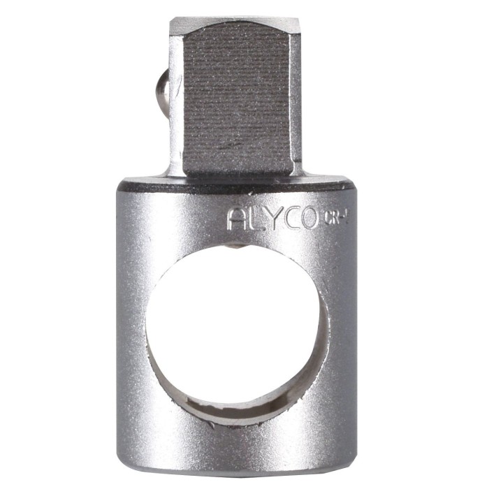 Adaptador para llaves de vaso con agujero pasante para mango en T, 3/8