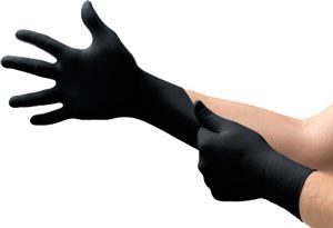 Guante fino nitrilo NEGRO